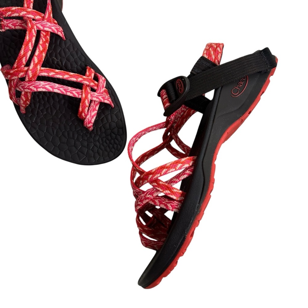Chaco performance footwear ZX2 Coral Pink Black Strappy